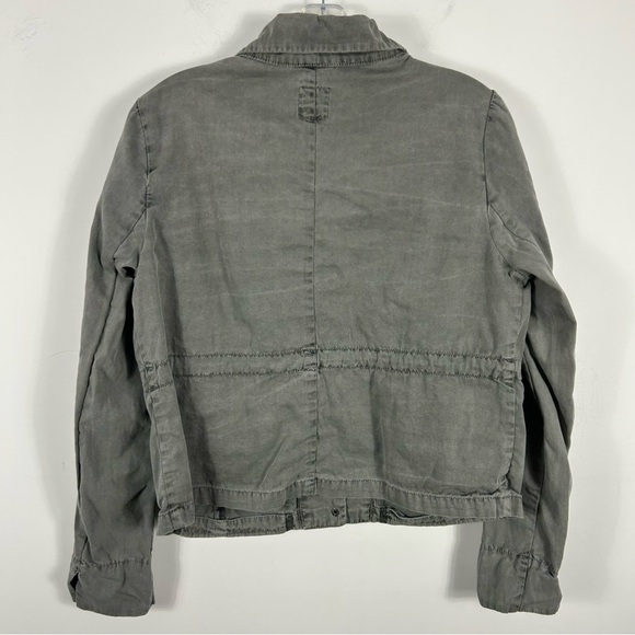 ❤️ GAP Women's Gray Jacket cropped M - Picture 4 of 11